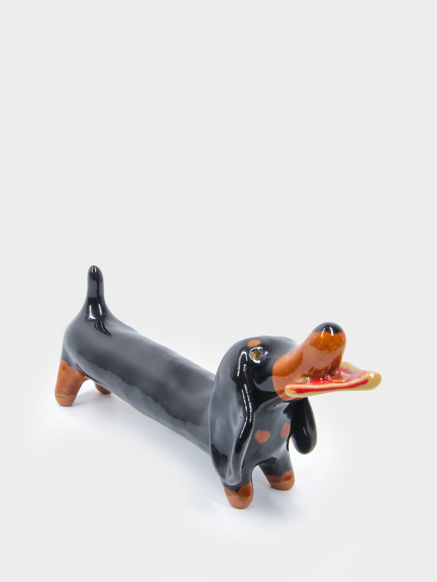 Pizza Dachshund Butter Knife Holder