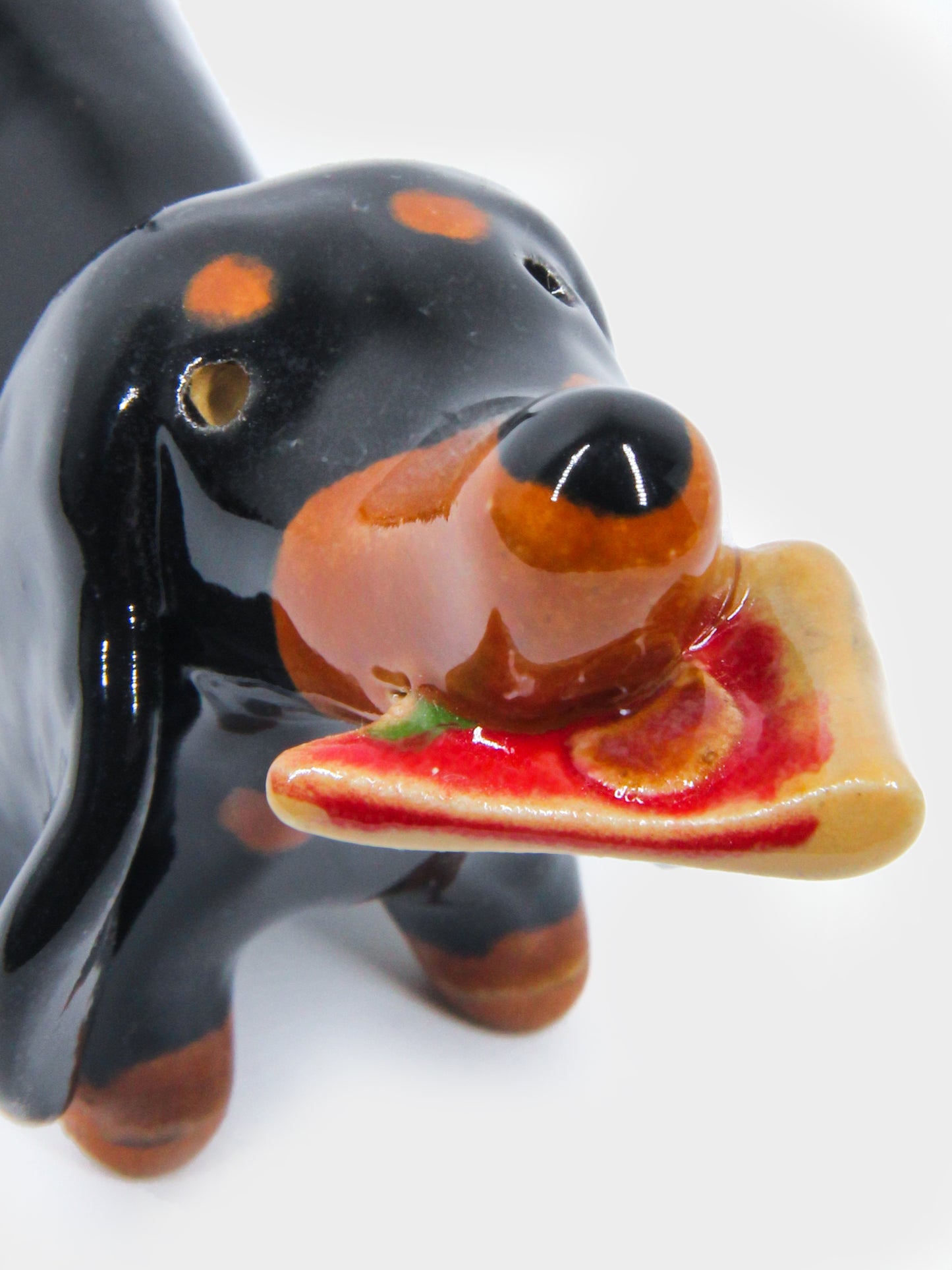 Pizza Dachshund Butter Knife Holder