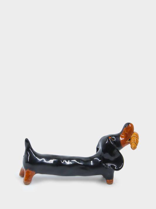 Croissant Dachshund Butter Knife Holder